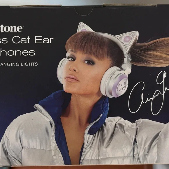Brookstone Ariana Cat Headphones Brookstone 320538 Ariana Grande